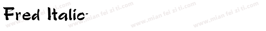 Fred Italic字体转换